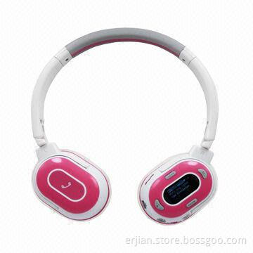 2014 New Smallest Bluetooth Headsets, Supports MP3 Player with OLED Display and FM Radio